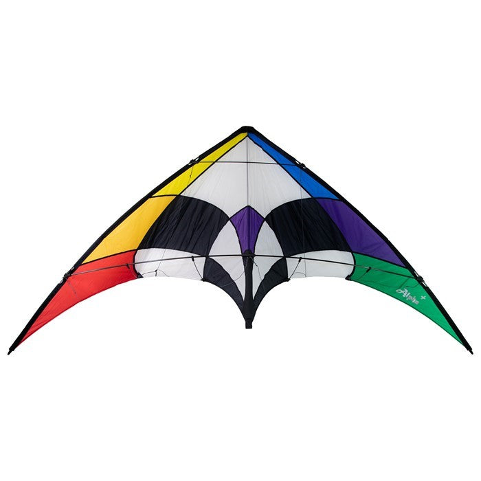 Rainbow Alpha + 6 Stunt Kite with Dyneema Lines