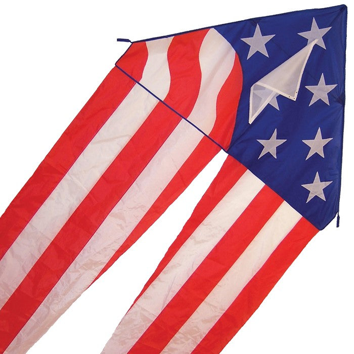 Patriotic 56" Delta Kite with Tails